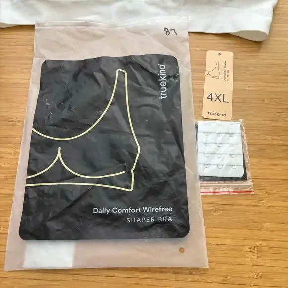 Shapermint Truekind 4X White Daily Comfort Wireless Shaper Bra 10022 Extender - Picture 7 of 8